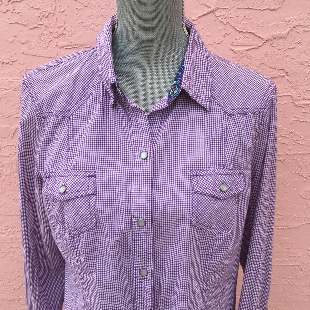 Old Navy Gingham Button Down Shirt
